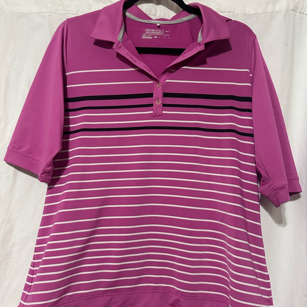 Nike Women's Dri-Fit Golf Polo Shirt XL EUC